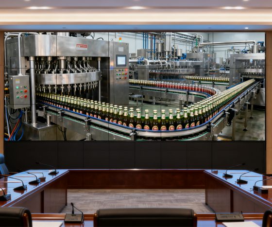 Zhujiang Beer Factory Conference Room Splicing Screen Project